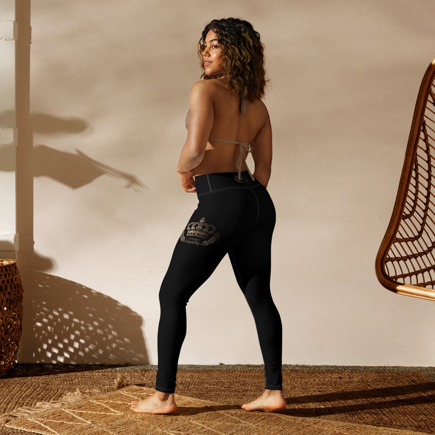 Golden Crown Yoga Leggings