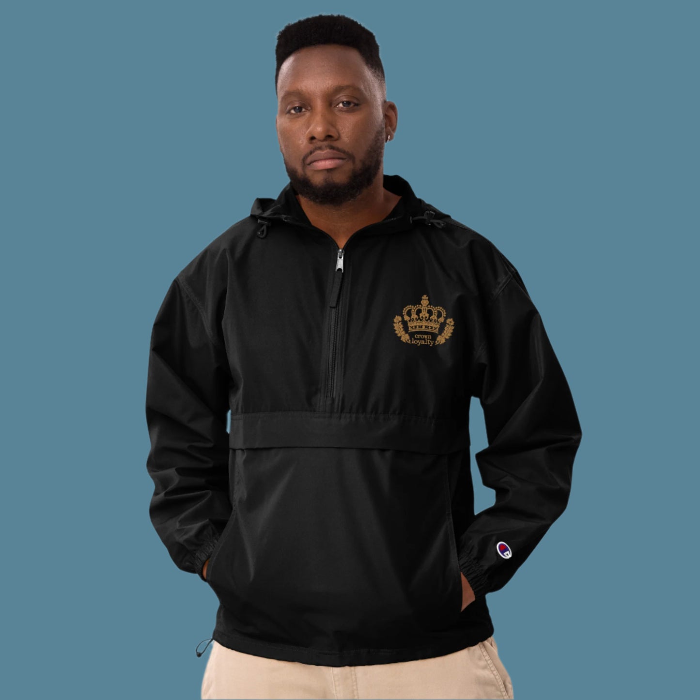 Golden Crown Embroidered Champion Jacket