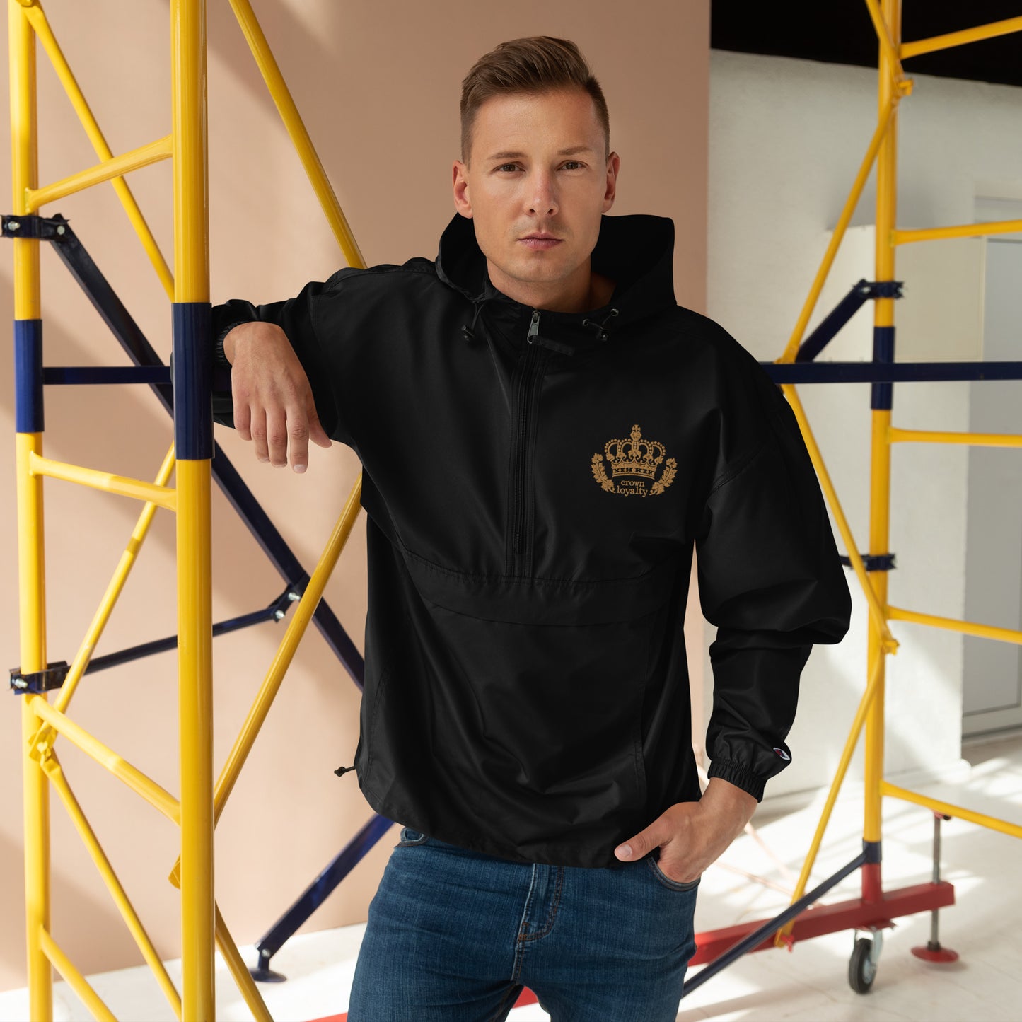 Golden Crown Embroidered Champion Jacket