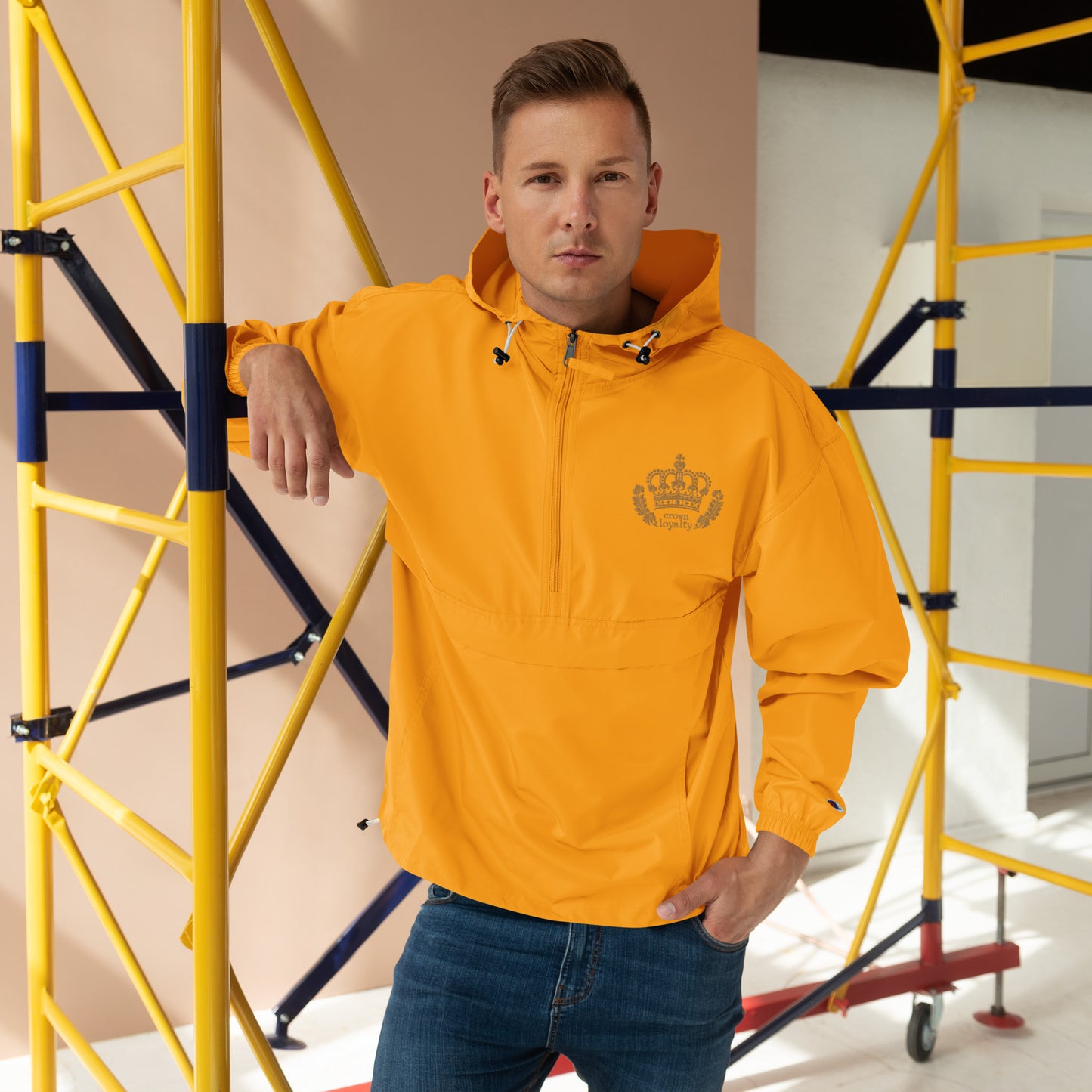 Golden Crown Embroidered Champion Jacket