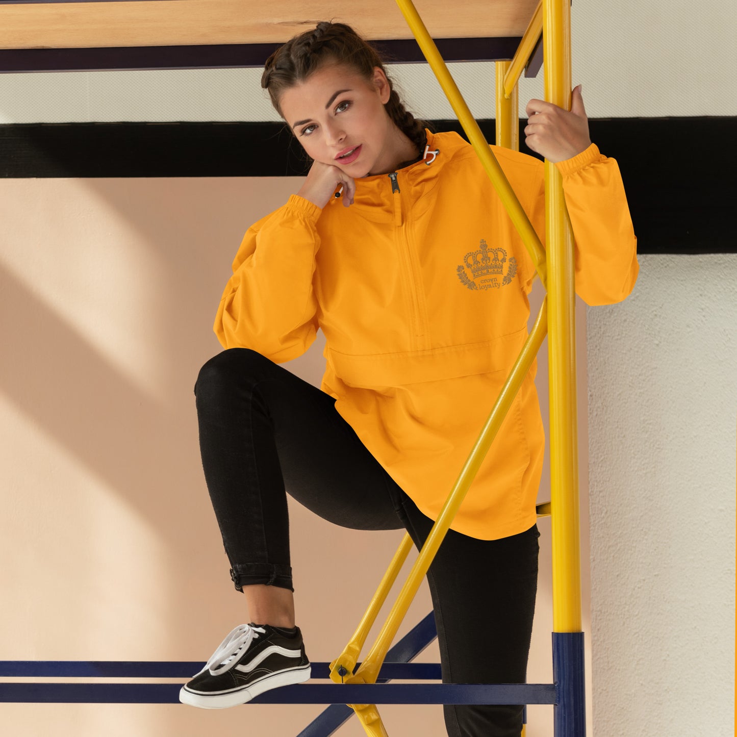 Golden Crown Embroidered Champion Jacket