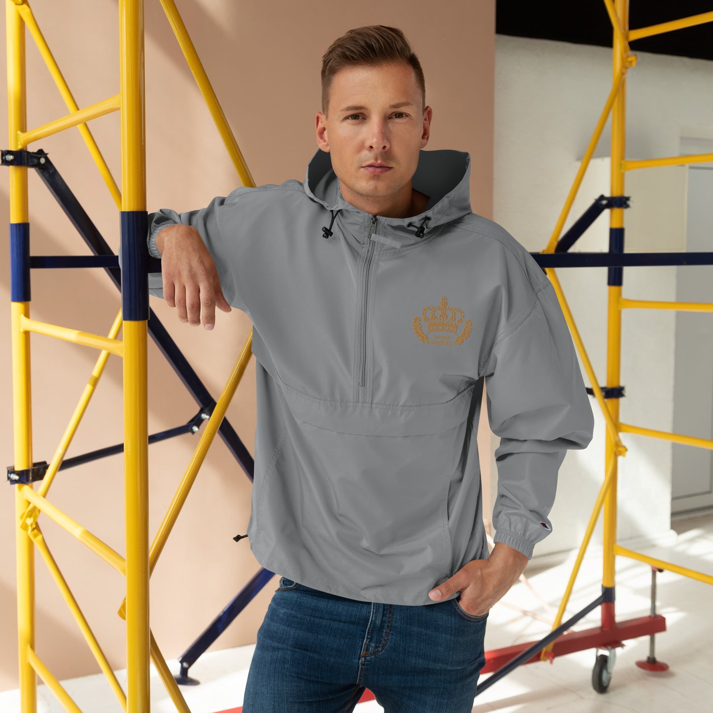 Golden Crown Embroidered Champion Jacket
